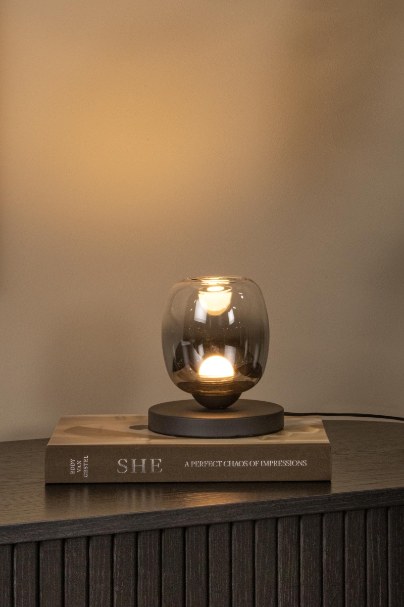 Lucide TAMINO - Table lamp - Ø 15 cm - LED - 1x6W 3000K - Black